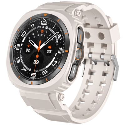 "Biaoge" Viedā pulksteņa Samsung Galaxy Watch Ultra 47mm cietā silikona (TPU) siksniņa - smilšains | Vacins.lv