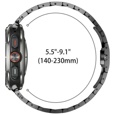 Samsung Galaxy Watch Ultra 47 мм металлический черный ремешок | Vacins.lv