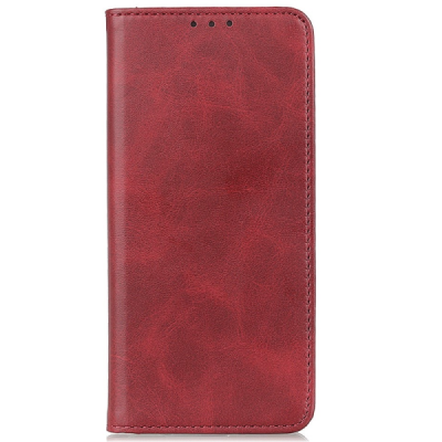 Xiaomi 15T "Split" красный кожаный чехол-книжка | Vacins.lv