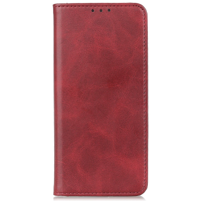 Xiaomi 15T Pro "Split" красный кожаный чехол-книжка | Vacins.lv