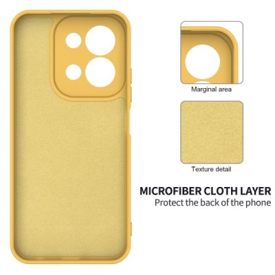 Xiaomi Redmi 15C "Shell" твердый (TPU) силиконовый чехол - жёлтый | Vacins.lv