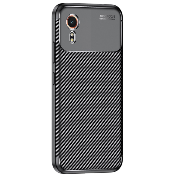 Твердый силиконовый чехол „Fiber“ (TPU) - чёрный (Galaxy Xcover 7)