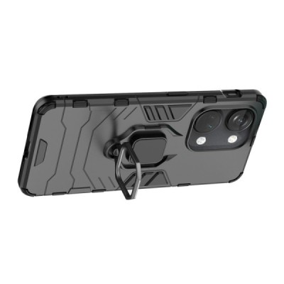 OnePlus Nord 3 "Kickstand" pastiprinātas aizsardzības melns apvalks | Vacins.lv