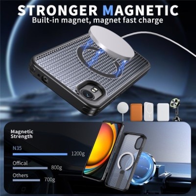 Samsung Galaxy Xcover 7 "HotSpot" MagSafe Kickstand чехол – черный | Vacins.lv