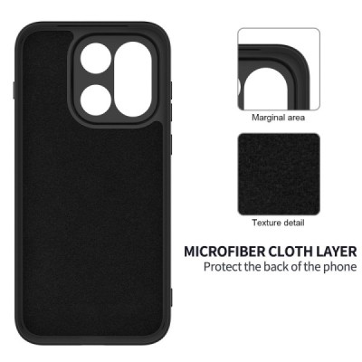 OnePlus 15 "Shell" cieta silikona (TPU) apvalks - melns | vacins.lv