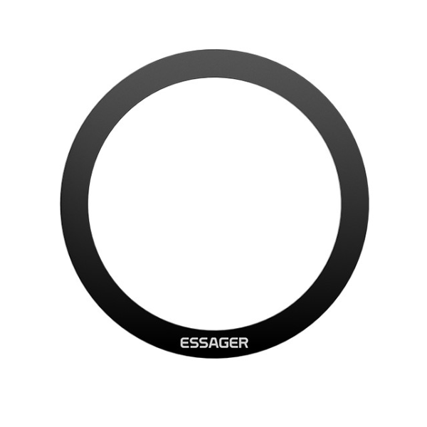 "ESSAGER" Metāla gredzeni - uzlīmes (magnētiskajam automašīnas stiprinājumam) - melni
