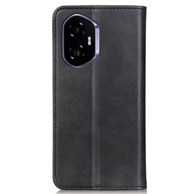Huawei Honor 400 "Split" чёрный кожаный чехол-книжка | Vacins.lv