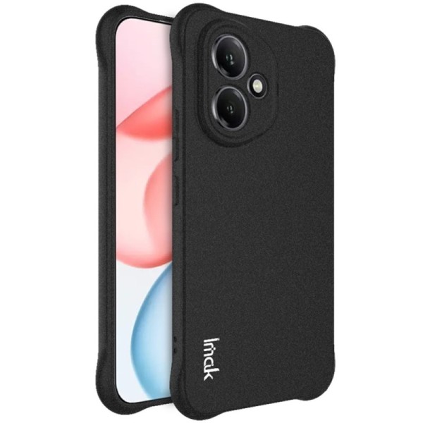 Усиленный твердый силиконовый Airbag матовый чехол "Imak" (TPU) - чёрный (Honor 400)