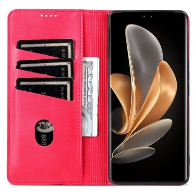 Huawei Honor Magic7 Lite / X9c / X60 Pro "AZNS" Retro sarkans atvērams maciņš, maks | Vacins.lv