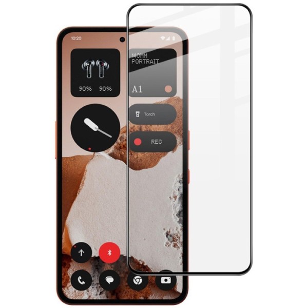"IMAK" Tempered Glass pilnīgi aizsedzams ekrāna aizsargstikls - melns (CMF Phone 2 Pro)