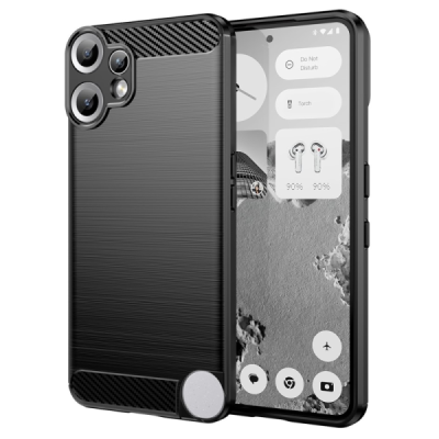 Nothing CMF Phone 2 Pro "Carbon" cieta silikona (TPU) melns apvalks | Vacins.lv