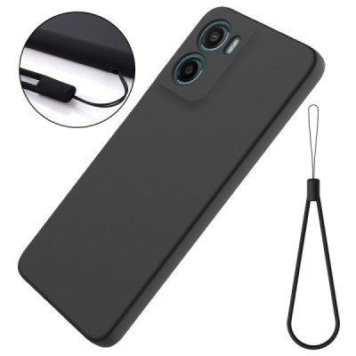 Motorola Moto G06 4G "Shell" твердый (TPU) силиконовый чехол - чёрный | Vacins.lv