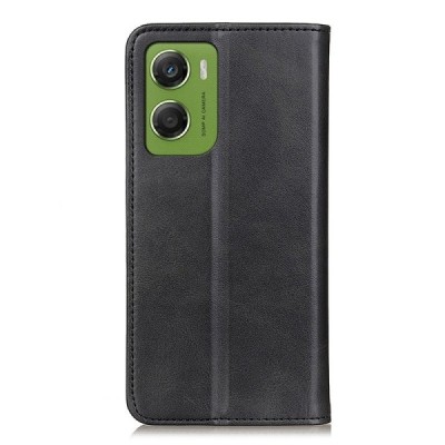 Motorola Moto G06 4G "Split" чёрный кожаный чехол-книжка | Vacins.lv