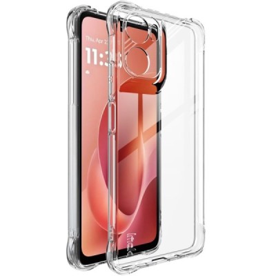 Motorola Moto G06 4G / G06 Power 4G "Imak" усиленный твердый силиконовый TPU airbag прозрачный чехол | Vacins.lv