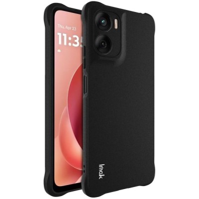 Motorola Moto G06 4G / G06 Power 4G "Imak" усиленный твердый Airbag силиконовый матовый чехол TPU - чёрный | Vacins.lv