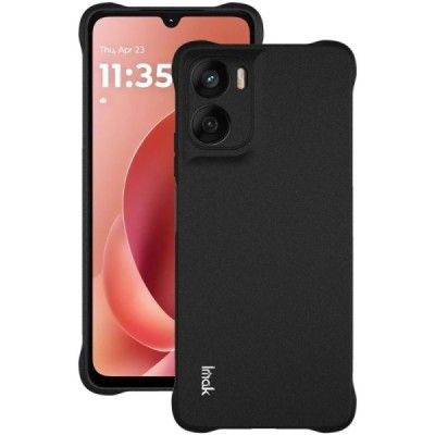 Motorola Moto G06 4G / G06 Power 4G "Imak" усиленный твердый Airbag силиконовый матовый чехол TPU - чёрный | Vacins.lv