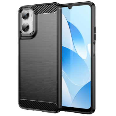 Motorola Moto G06 4G / G06 Power 4G "Carbon" cieta silikona (TPU) melns apvalks | Vacins.lv