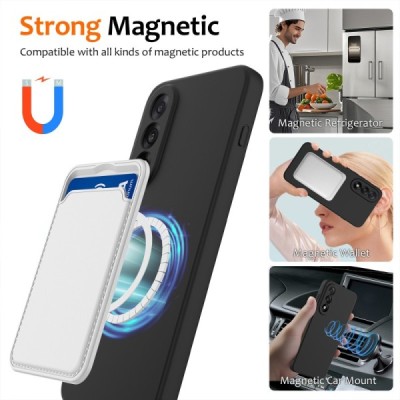 OnePlus Nord 5 "Shell" MagSafe cieta silikona (TPU) melns apvalks | vacins.lv