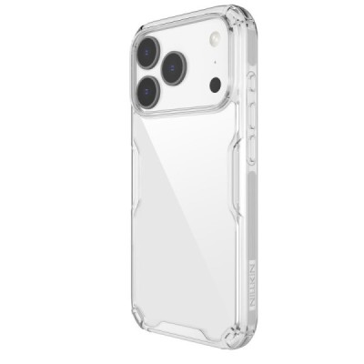 „Nillkin“ Nature TPU Pro Apple iPhone 17 Pro прозрачный усиленный защитный твердый силиконовый чехол  | Vacins.lv