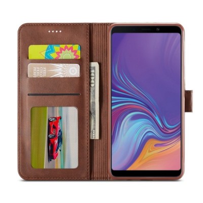 Samsung Galaxy A7 (2018) LC IMEEKE atvēramais brūns maciņš - maks | Vacins.lv