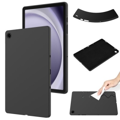 Samsung Galaxy Tab A11+ Shell TPU твердый силиконовый чехол - чёрный | Vacins.lv