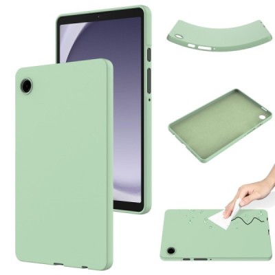 Samsung Galaxy Tab A11 „Shell“ cieta silikona (TPU) zaļš apvalks | Vacins.lv