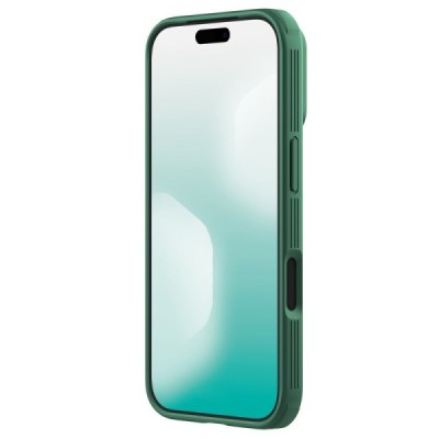 Apple iPhone 17 Pro "Nillkin" CamShield Pro зелёный чехол с защитной крышкой для камеры | Vacins.lv