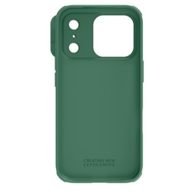 Apple iPhone 17 Pro "Nillkin" CamShield Pro зелёный чехол с защитной крышкой для камеры | Vacins.lv