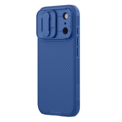 Apple iPhone 17 Pro "Nillkin" CamShield Pro синий чехол с защитной крышкой для камеры | Vacins.lv