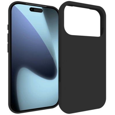 Apple iPhone 17 Pro cieta silikona (TPU) melns apvalks | Vacins.lv