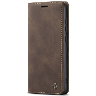 Samsung Galaxy S25 FE CaseMe Retro открываемый, коричневый, кожаный чехол – книжка | Vacins.lv