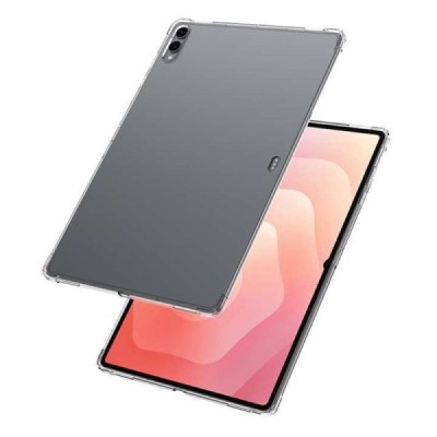 Samsung Galaxy Tab S11 Ultra усиленная защита, прозрачный чехол из твердого силикона и TPU - задняя часть | Vacins.lv