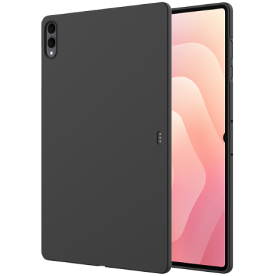 Samsung Galaxy Tab S11 Ultra „Shell“ cieta silikona (TPU) melns apvalks | vacins.lv
