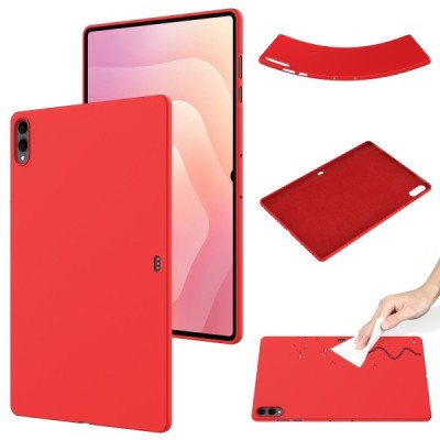 Samsung Galaxy Tab S11 Ultra „Shell“ cieta silikona (TPU) sarkans apvalks | vacins.lv
