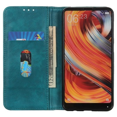 Samsung Galaxy A56 Binfen солидная открываемый зелёный кожаный чехол - книжка | Vacins.lv