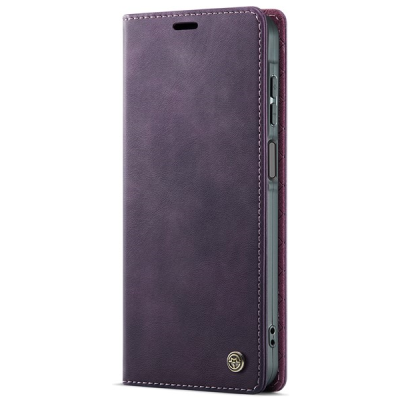 Samsung Galaxy A16 CaseMe Retro Skin открываемый, фиолетовый цвета, кожаный чехол – книжка | Vacins.lv