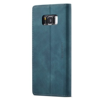 Samsung Galaxy S8 CaseMe Retro открываемый, зелёный, кожаный чехол – книжка | Vacins.lv