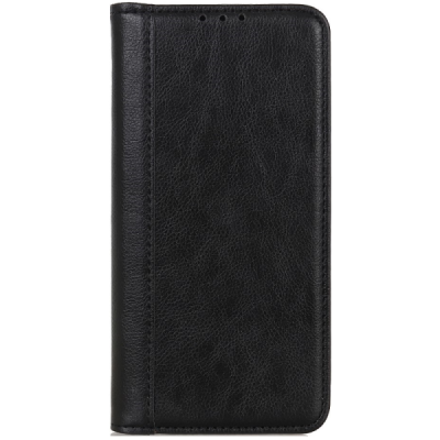 Samsung Galaxy S25 Ultra Binfen Solid atvēramais melns maciņš - maks | Vacins.lv