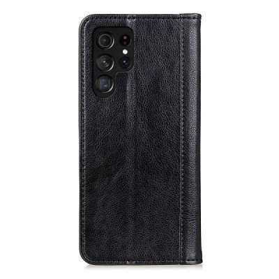 Samsung Galaxy S25 Ultra Binfen Solid atvēramais melns maciņš - maks | Vacins.lv