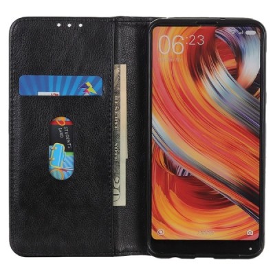 Samsung Galaxy S25 Ultra Binfen Solid atvēramais melns maciņš - maks | Vacins.lv
