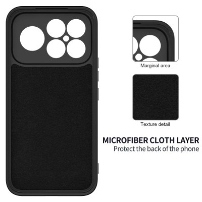 Xiaomi Poco F8 Ultra "Shell" cieta silikona (TPU) apvalks - melns | vacins.lv