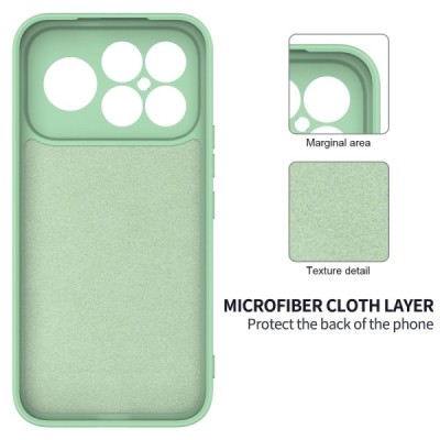Xiaomi Poco F8 Ultra "Shell" cieta silikona (TPU) apvalks - zaļš | vacins.lv