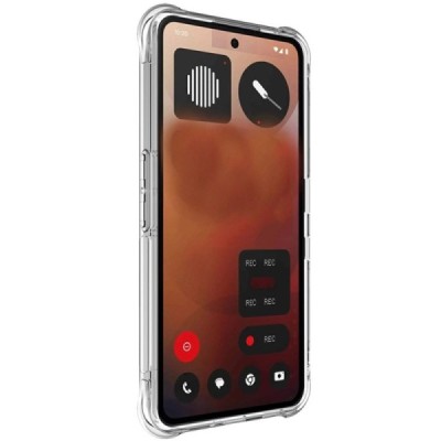 Nothing Phone 3a "Imak" pastiprinātas aizsardzības cieta silikona (TPU) airbag dzidrs (caurspīdīgs) vāciņš | Vacins.lv