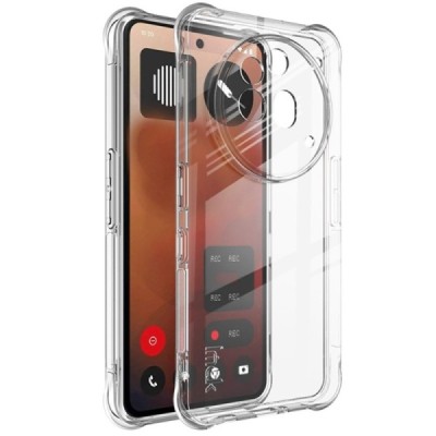 Nothing Phone 3a Pro "Imak" pastiprinātas aizsardzības cieta silikona (TPU) airbag dzidrs (caurspīdīgs) vāciņš | Vacins.lv