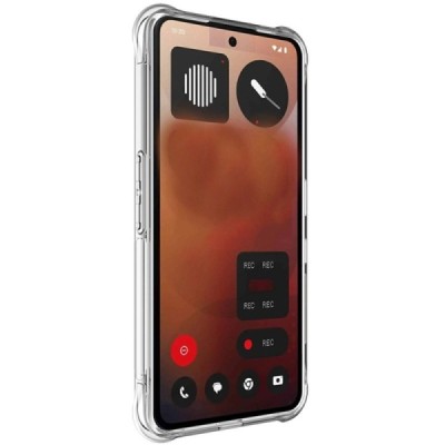Nothing Phone 3a Pro "Imak" усиленный твердый силиконовый TPU airbag прозрачный чехол | Vacins.lv
