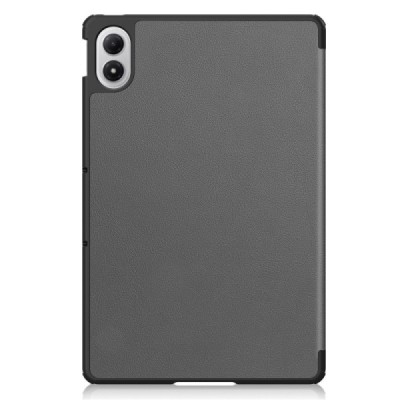 Xiaomi Redmi Pad 2 Pro „Saige" серый кожаный чехол-книжка (складной) | Vacins.lv