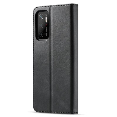 Xiaomi Poco M3 Pro (Redmi Note 10 5G) LC.IMEEKE открываемый черный кожаный чехол - книжка | Vacins.lv