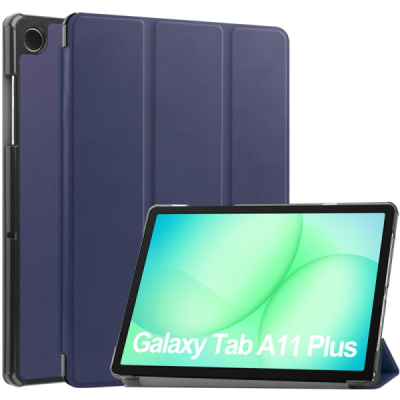 Samsung Galaxy Tab A11+ / A9+ atvēramais zils maciņš | Vacins.lv