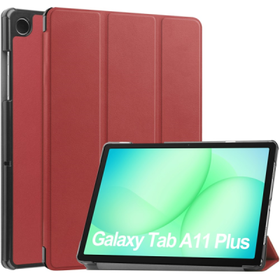 Samsung Galaxy Tab A11+ / A9+ atvēramais bordo maciņš | Vacins.lv