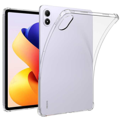 Xiaomi Redmi Pad 2 Pro pastiprinātas aizsardzības cieta silikona (TPU) dzidrs apvalks | Vacins.lv